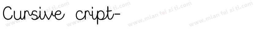 Cursive Script字体转换